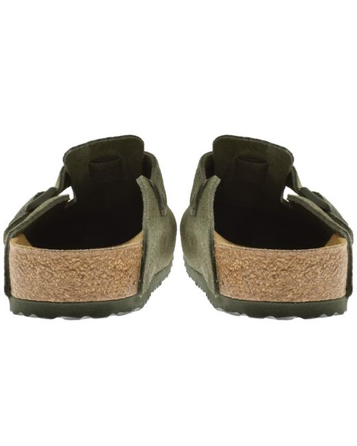 Birkenstock Green Boston Bs Mules for men