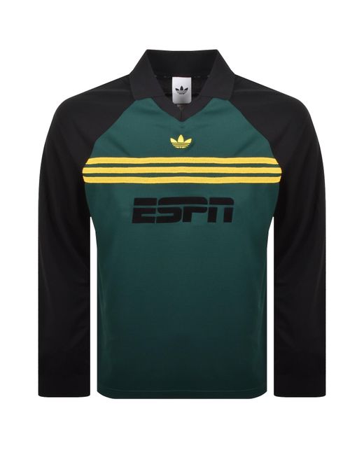Adidas Originals Green Chest Stripe Polo for men