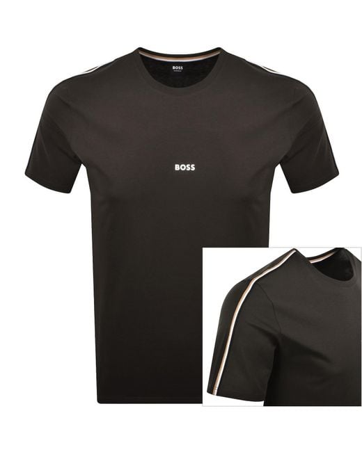 BOSS BUSINESS Black Boss Unique T Shirt Dark for men