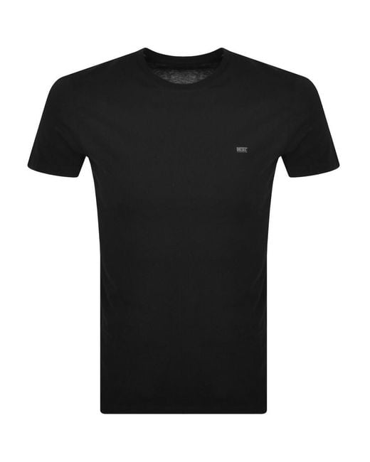 DIESEL Black Umtee Jake 3 Pack T Shirts for men