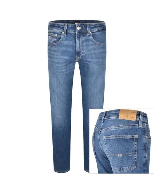 Tommy Hilfiger Blue Slim Scanton Jeans Mid Wash for men