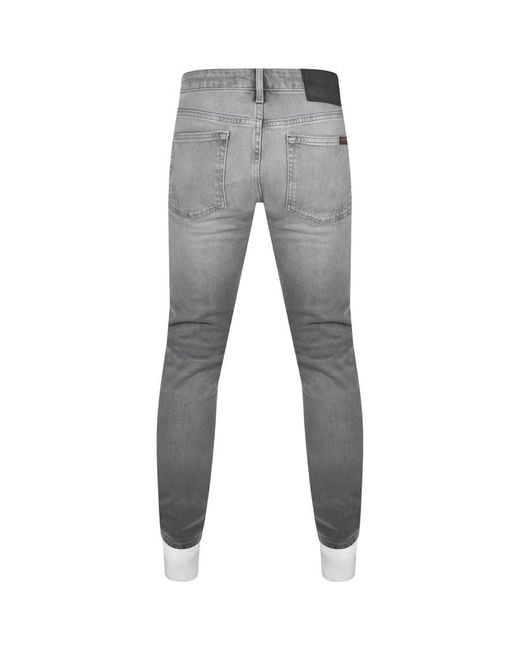 Superdry Gray Vintage Slim Fit Jeans for men