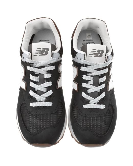 New Balance Black 574 Trainers for men