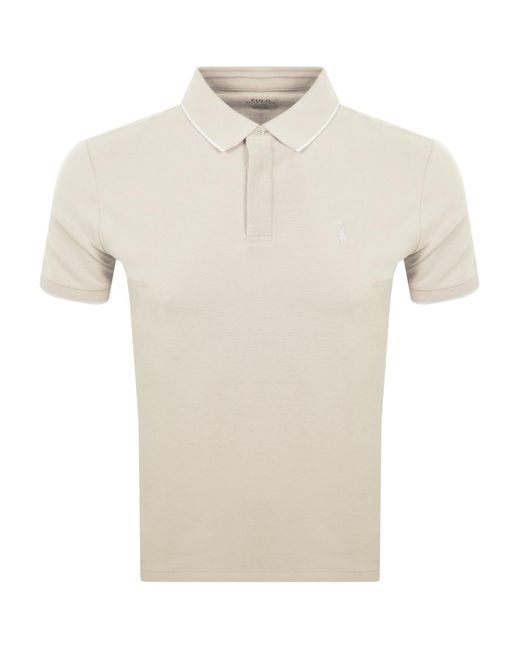 Ralph Lauren Natural Custom Slim Polo T Shirt for men