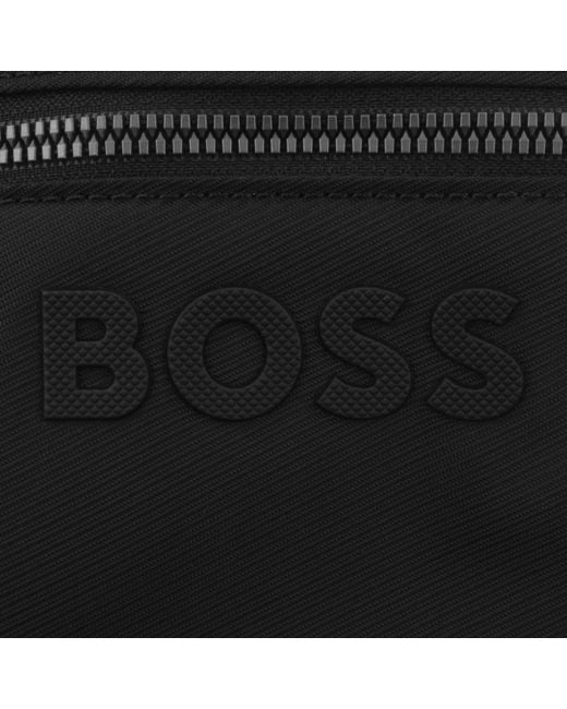BOSS BUSINESS Black Boss Catch 3.0 Evenlope Bag for men