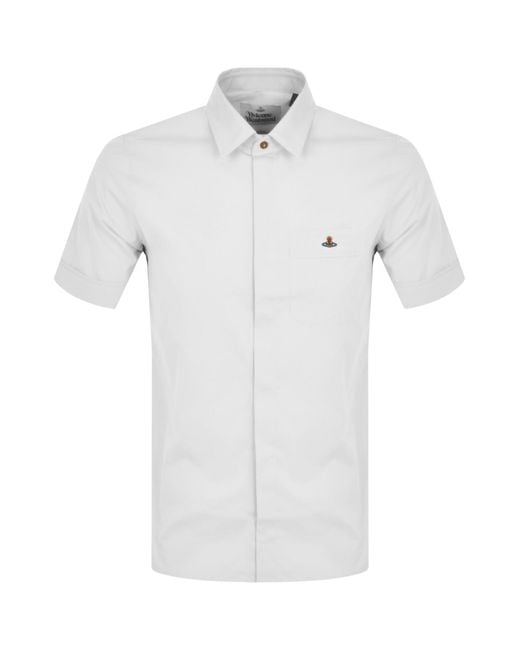 Vivienne Westwood White Short Sleeved Shirt for men