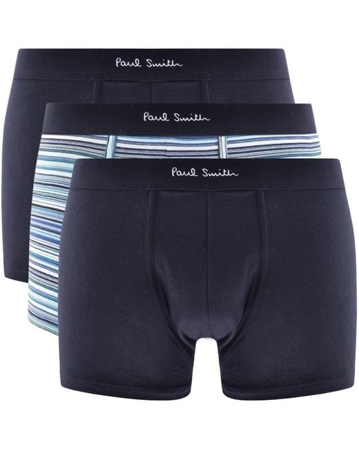 Paul Smith Blue 3 Pack Trunks for men