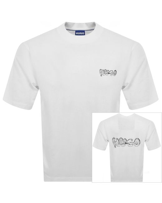 HUGO White Nyrotee T Shirt for men
