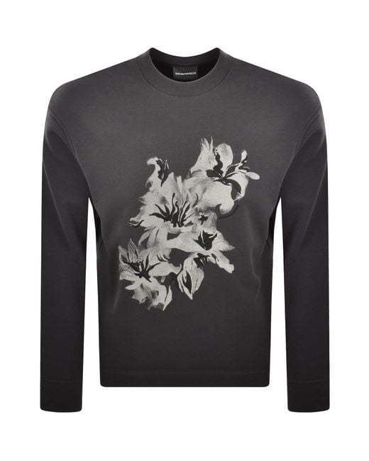 Armani Gray Emporio Sweatshirt for men