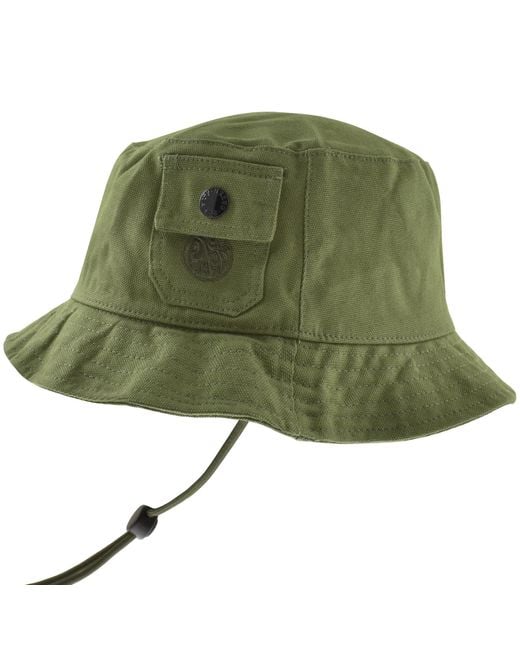 Pretty Green Green Pretty Prestleigh Pocket Hat Khaki for men