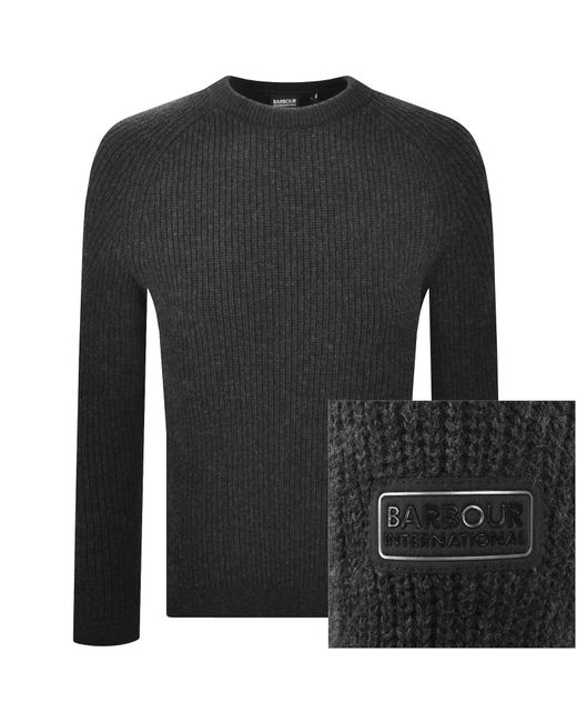 Barbour Black Chester Jumper for men