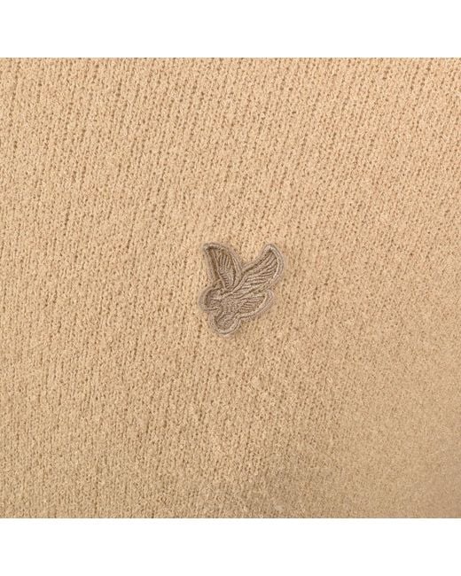 Lyle & Scott Natural Textured Knit Jumper for men
