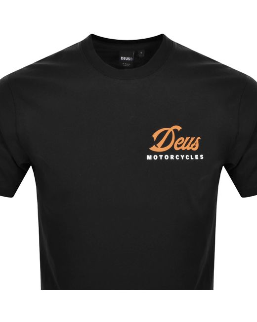 Deus Ex Machina Black Ride Out T Shirt for men