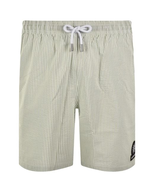 Sandbanks Natural Seersucker Swim Shorts for men