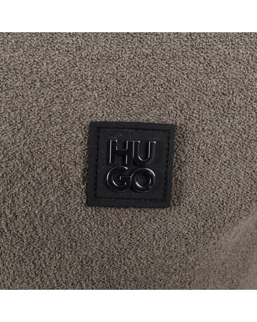 HUGO Gray Shiplom Knit Polo for men