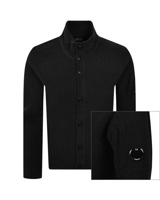 C P Company Black Cp Company Knit Cardigan for men