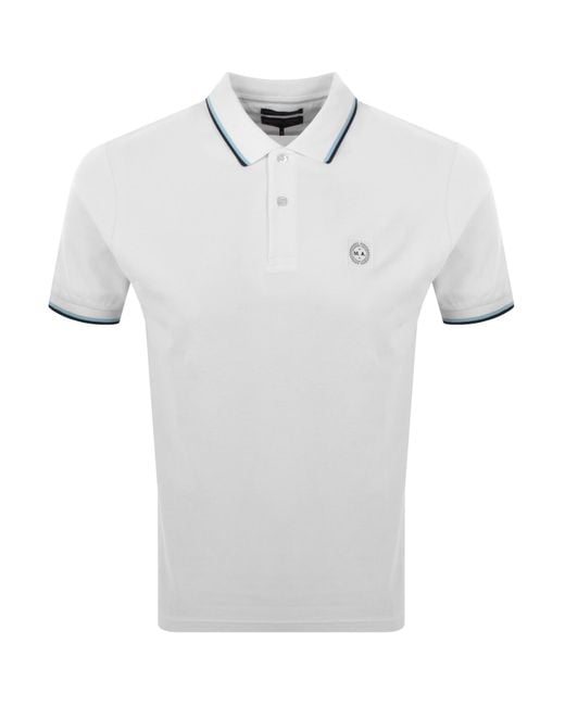Marshall Artist Gray Tipped Polo T Shirt for men