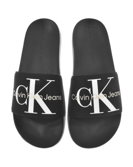 sliders calvin klein mens