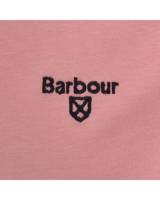 Barbour Pink Cornsay Polo T Shirt Mineral for men