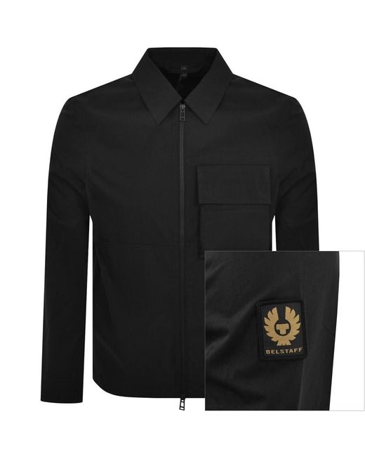 Belstaff Black Runner Overshirt for men