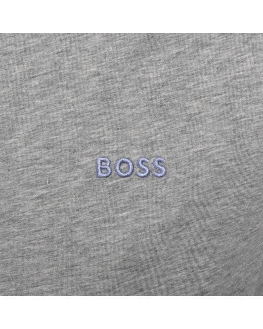 BOSS BUSINESS Gray Boss Mix And Match Full Zip Hoodie for men