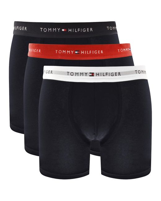 Tommy Hilfiger Blue Underwear 3 Pack Boxer Briefs for men