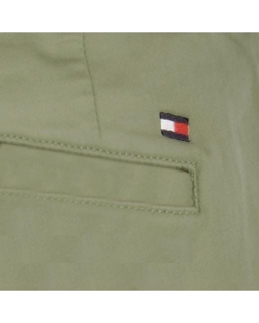 Tommy Hilfiger Cotton Core Denton Chinos in Green for Men | Lyst