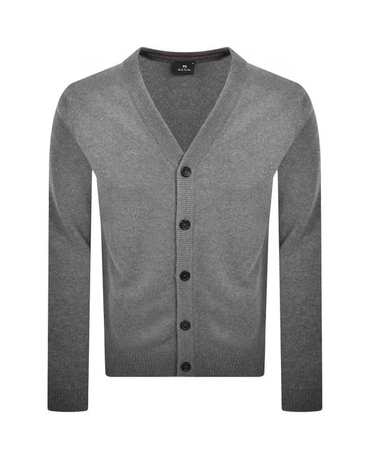 Paul Smith Gray Button Cardigan for men