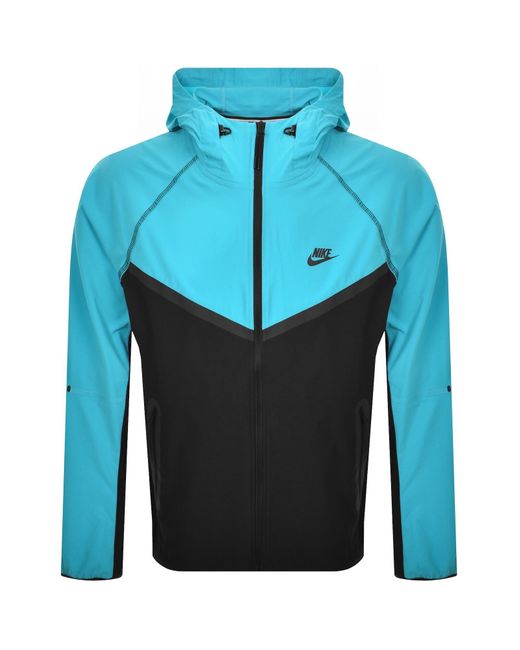 Nike Blue Tech Woven Windrunner Jacket for men