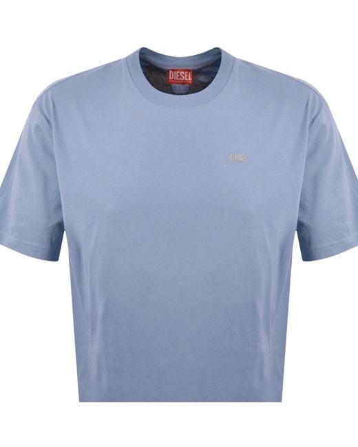 DIESEL Blue T Boggy V3 T Shirt for men