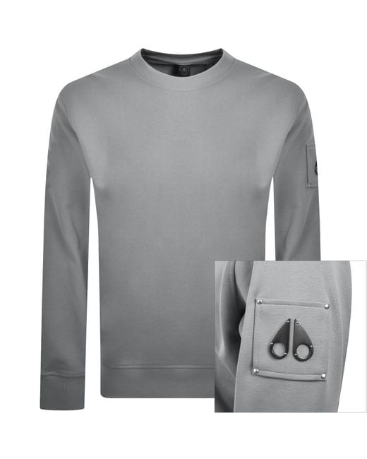 Moose Knuckles Gray Hartsfield Sweatshirt for men