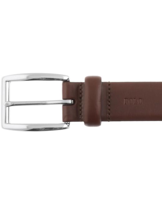 Ralph Lauren Brown Harness Leather Belt for men