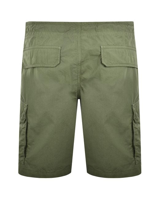 Armani Green Emporio Cargo Shorts for men