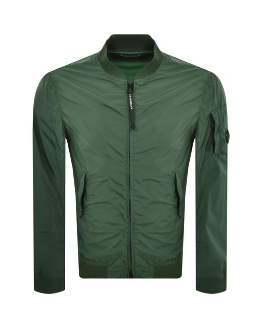 C P Company Green Cp Company Nycra R Bomber Jacket for men