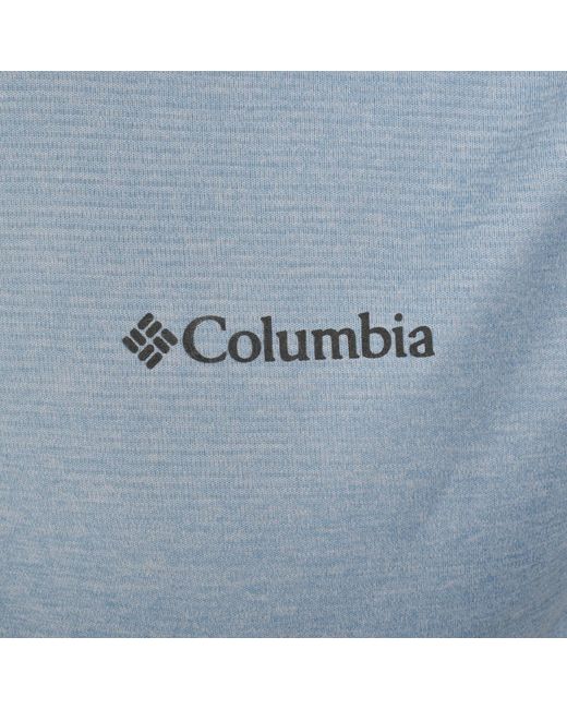 Columbia Blue Hike Crew Neck T Shirt for men