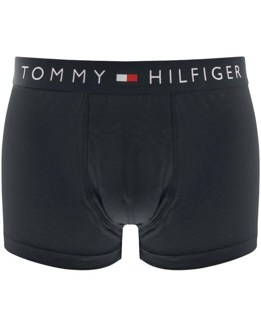 Tommy Hilfiger Blue Underwear Three Pack Trunks for men