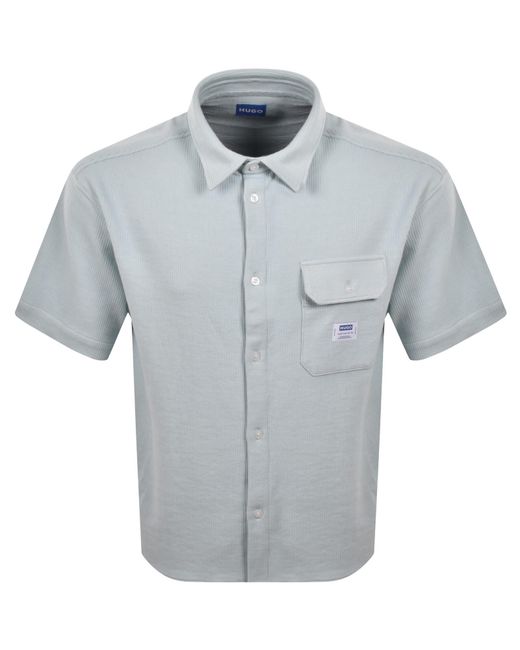 HUGO Blue Ebaffino Shirt for men