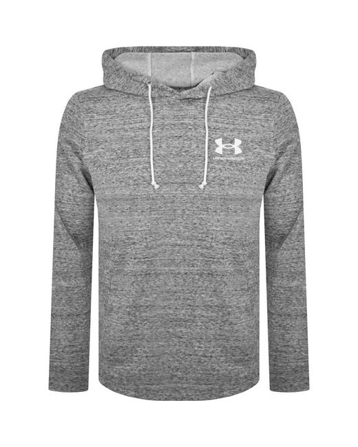 Under Armour Gray Rival Terry Hoodie for men