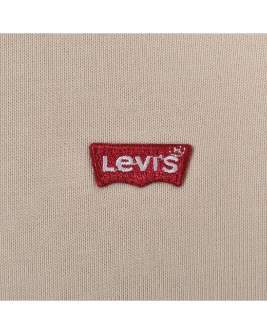 Levi's Natural Original Quarter Zip Sweatshirt for men