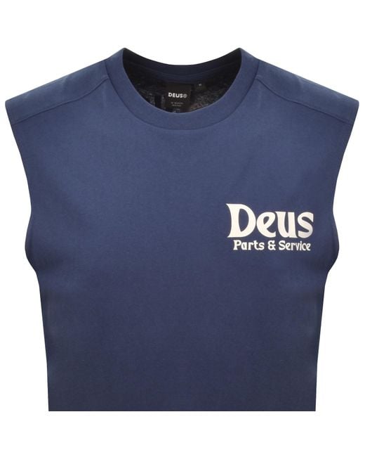 Deus Ex Machina Blue Knucklebones Vest for men