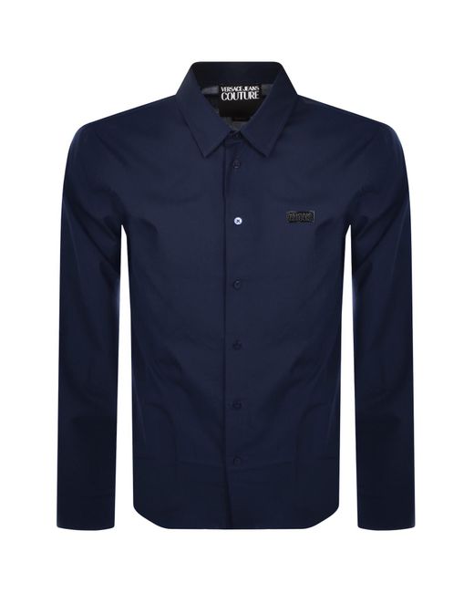 Versace Jeans Blue Couture Long Sleeve Shirt for men