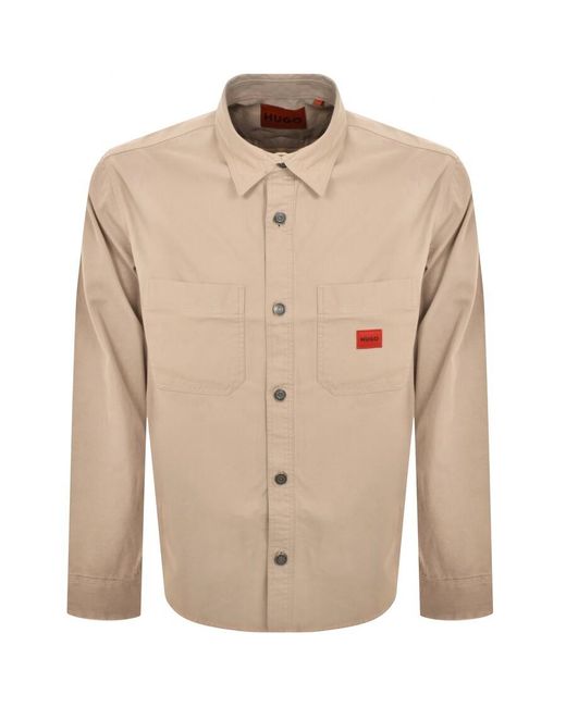 HUGO Natural Erato Overshirt Jacket for men