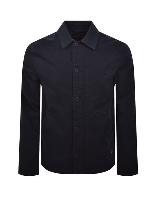 Paul Smith Blue Chore Overshirt for men