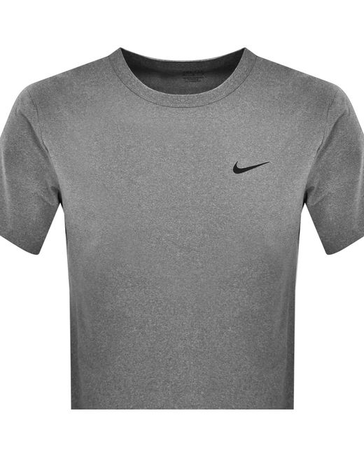 Nike Gray Training Dri Fit Hyverse T Shirt for men