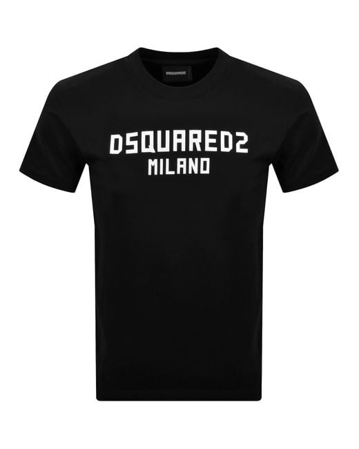 DSquared² Black Logo Cool Fit T Shirt for men