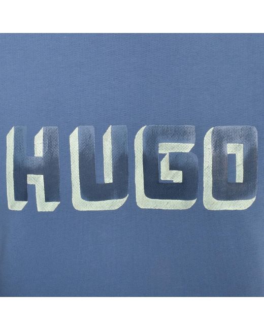 HUGO Blue Diqerio Hoodie for men