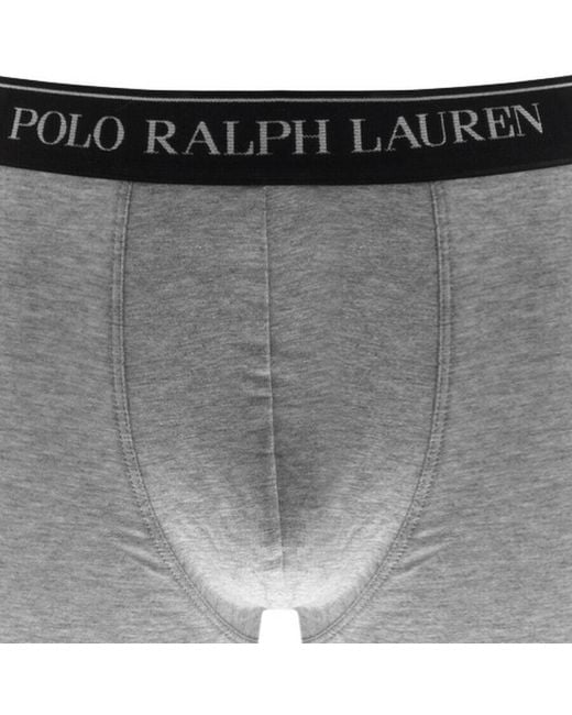 Ralph Lauren Gray Underwear 3 Pack Trunks for men