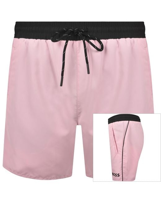 BOSS BUSINESS Pink Boss Starfish Swim Shorts Pale for men