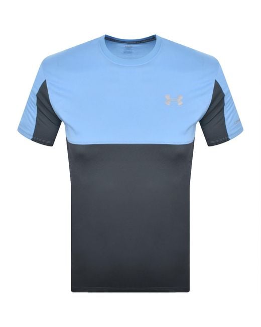 Under Armour Blue Tech Hybrid T Shirt for men
