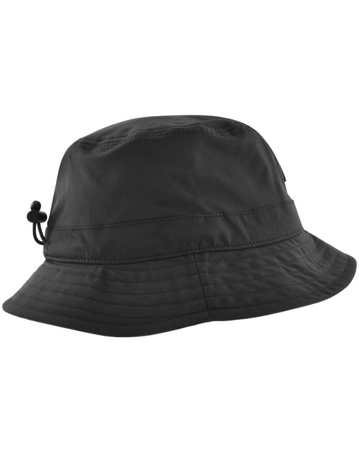 EA7 Black Emporio Armani Logo Bucket Hat for men